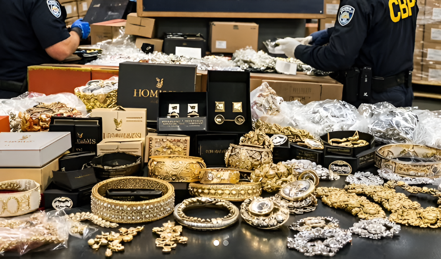 US customs seizes $9.2m worth of counterfeit jewelry, exposing supply chain vulnerabilities